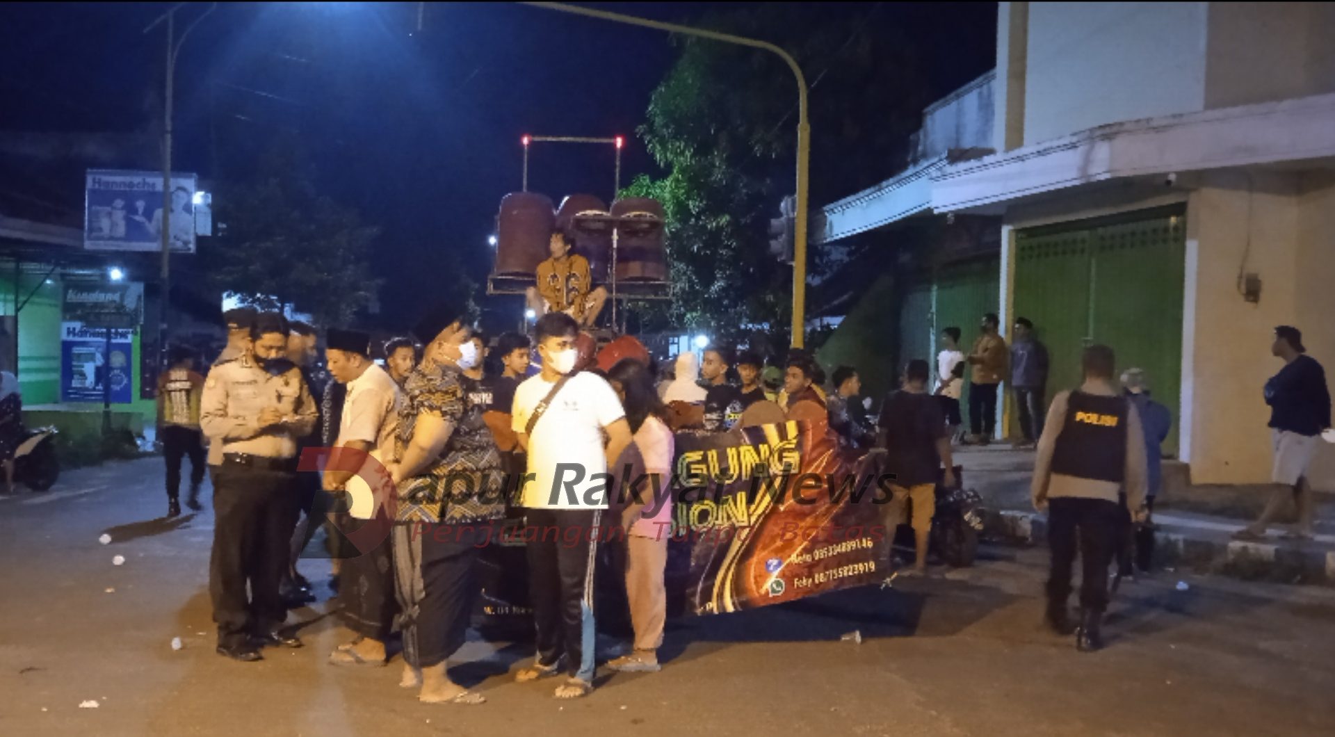 Aksi Responsif Polsek Kota Bubarkan Kerumunan Massa