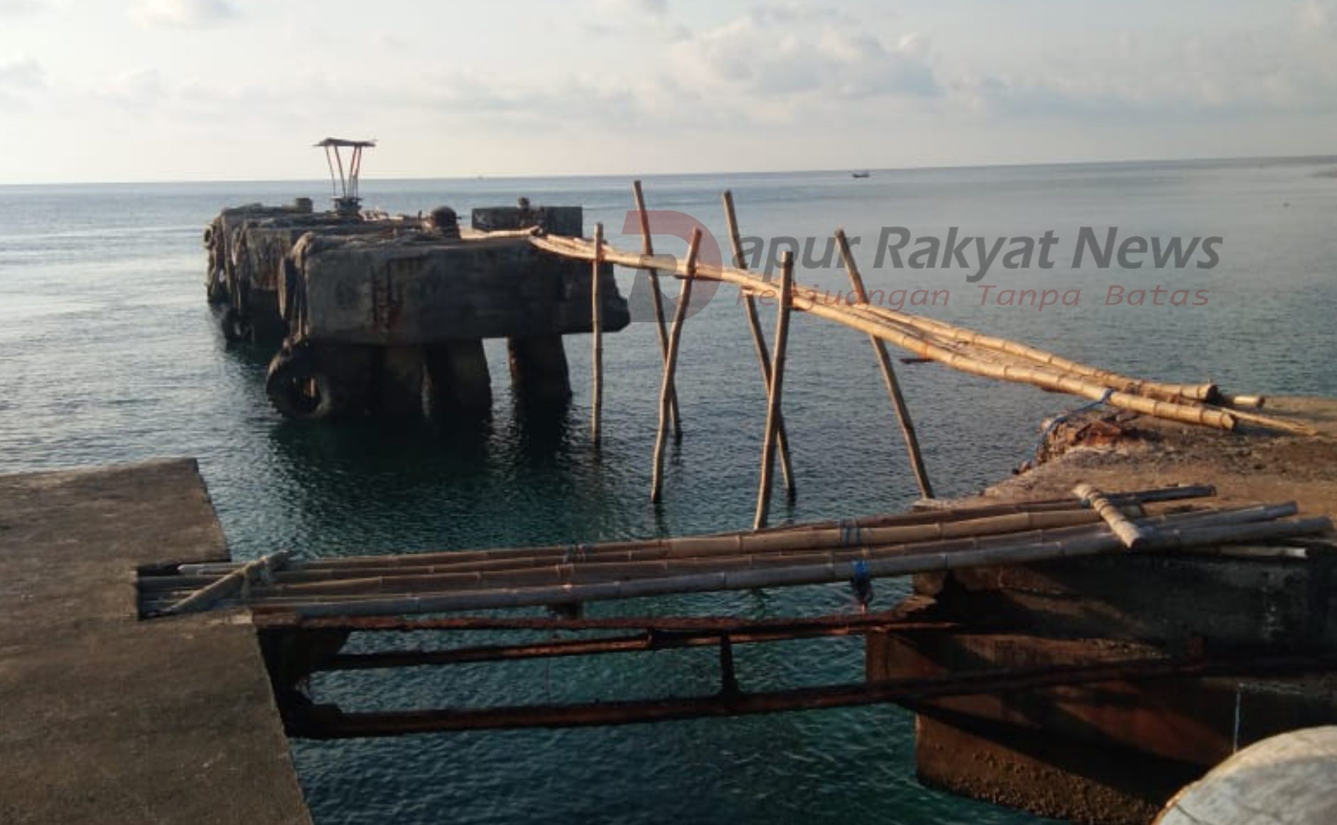 Disparitas Warga Kepulauan Keluhkan JPO Dermaga Rusak Parah