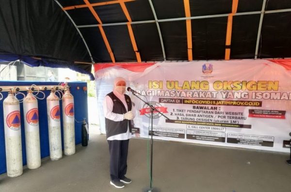 Pemprov Jatim Sediakan Isi Ulang Oksigen Gratis, Ini Syaratnya