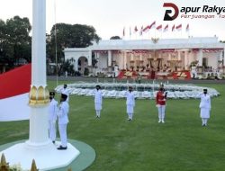 Upacara Penurunan Bendera Merah Putih Berjalan Lancar dan Khidmat