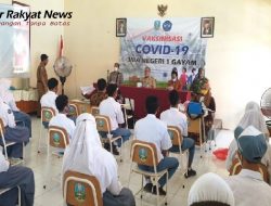 Sukseskan Program Pemerintah, SMAN 1 Gayam Lakukan Vaksinasi