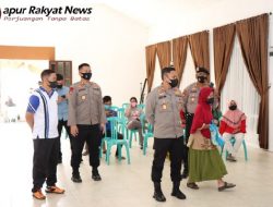 Vaksinasi Presisi di Batola berjalan Lancar, Kapolres : Alhamdulillah