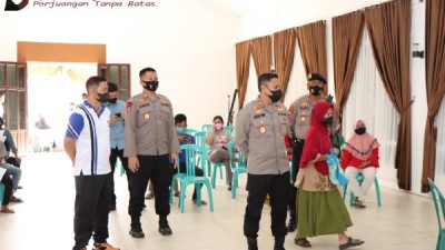 Vaksinasi Presisi di Batola berjalan Lancar, Kapolres : Alhamdulillah