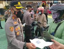 Polres Balangan Lakukan Razia Vaksin bagi Pengendara
