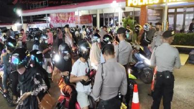 Puluhan Pengendara Motor di Tabalong Terjaring Razia Malam Minggu