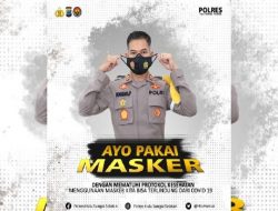 Kapolres HSS Kampanyekan Ayo Pakai Masker dan Ayo Cepat Vaksin