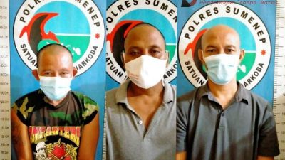 Satresnarkoba Polres Sumenep Amankan 3 Orang Terlibat Penyalahgunaan Narkotika