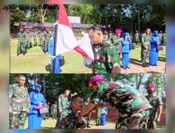 Yonmarhanlan IV Laksanakan Upacara Kenaikan Pangkat dengan Tradisi Siram Kembang