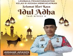 Kalapas Kelas III Arjasa, Anwar Afandi Ucapkan Selamat Hari Raya Idul Adha 1443 H