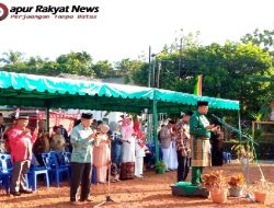 Warga RW 10 Melaksanakan Upacara bersama Perangkat RT dan Masyarakat