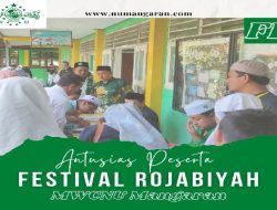 Ratusan Pelajar Ikuti Kegiatan Festival Rojabiyah, Ini Pesan Kades Mangaran