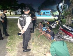 Tim Patroli Samapta Polres Situbondo kembali Amankan Pemuda yang Asyik Pesta Miras