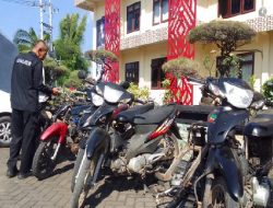 Polres Situbondo Ungkap Kasus Curanmor dan 8 Unit Motor Menjadi Bukti
