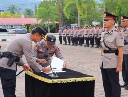Kapolres Pesisir Selatan Pimpin Sertijab 2 Kapolsek