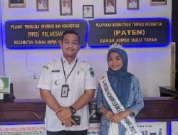 Camat Rahul Dheno Sambut Baik Kedatangan Mutia, Semoga Bisa Harumkan Tapan ke Kancah Nasional 