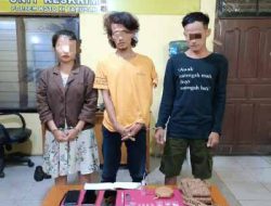 Polisi Amankan 2 Orang Pria dan 1 Orang Wanita yang Kedapatan sedang Pesta Sabu
