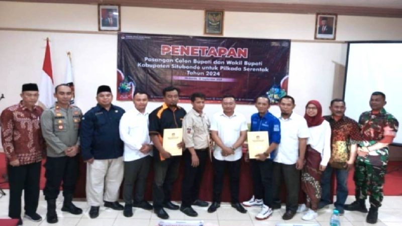 KPU Situbondo Tetapkan 2 Pasangan Calon Bupati dan Wakil untuk Pilkada 2024