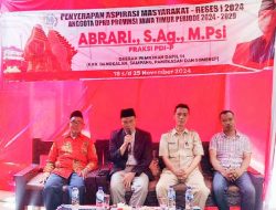 Anggota DPRD Provinsi Jawa Timur, Abrari, Serap Aspirasi Warga Sumenep dalam Reses I 2024