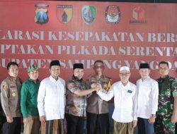 Ciptakan Pilkada Damai, Polres Sampang Gelar Deklarasi Kesepakatan Bersama 