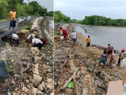 Jalan Kabupaten di Kalowang Rusak Parah, Warga Desak Pemerintah Bangun Tangkis Laut