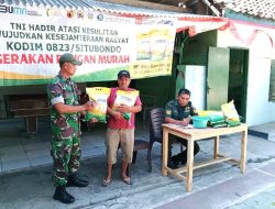 Senyum Warga Mengembang, TNI dan Bulog Hadirkan Pangan Terjangkau Lewat Aksi Nyata di Situbondo