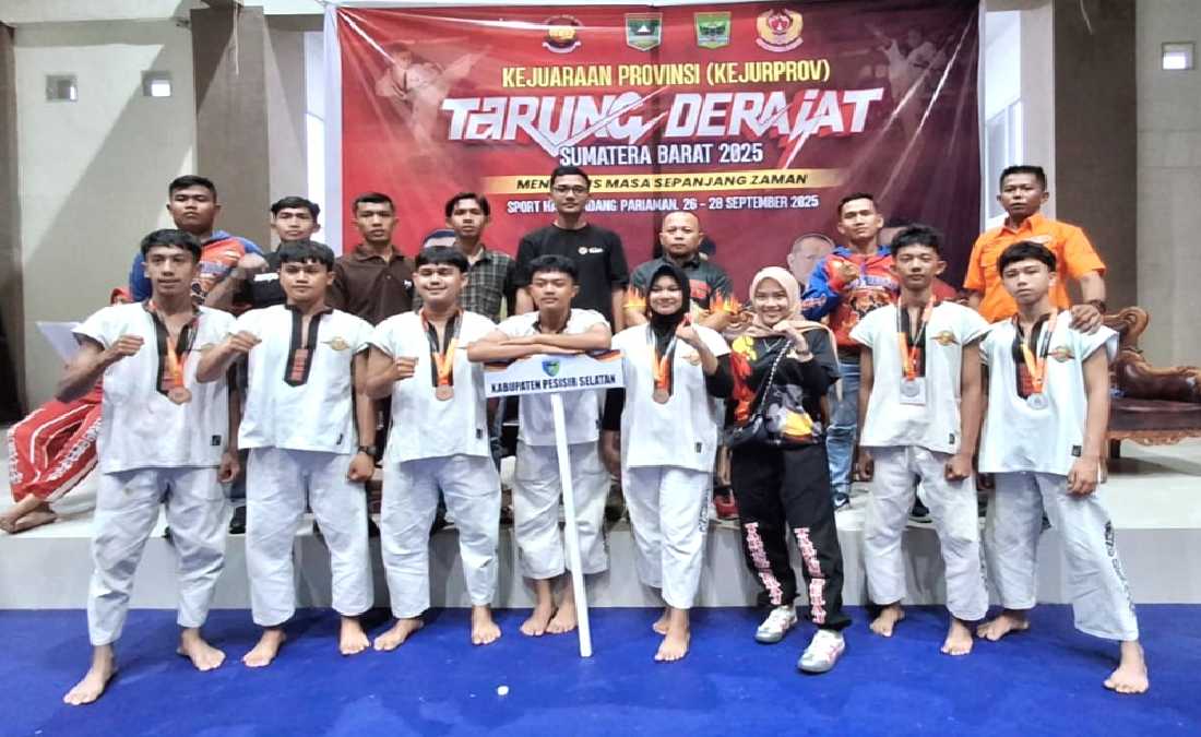 Atlet Tarung Derajat Pessel Persembahkan 5 Medali di Kejurprov Sumbar 2025 1 Tarung