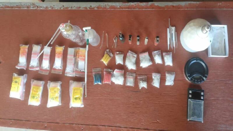 Barang bukti Narkoba yang berhasil diamankan oleh anggota Polsek Masalembu.