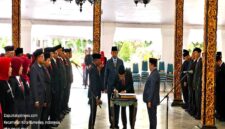 Salah satu pejabat yang dilantik saat penandatanganan yang dilakukan oleh Wakil Bupati Sumenep. 
