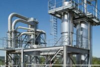 Pabrik penguapan dengan memakai pemanas MBR untuk garam atau revinery