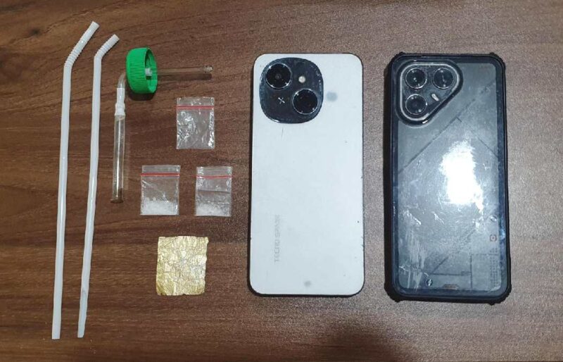 Barang bukti yang berhasil diamankan polisi dari terduga pelaku penyalahgunaan narkoba.