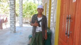 Juhairi warga Dusun Pulau Manok, Desa Sonok, Kecamatan Nonggunong, Kabupaten Sumenep.