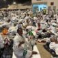Jamaah Haji Tahun 2026 asal Kabupaten Sumenep saat melaksanakan salah satu rukun haji di Musdhalifa. 