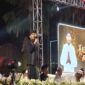Bupati Sumenep Achmad Fauzi Wongsojudo saat memberikan sambutan di acara Haul Raja Raja Madura. 