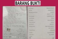 Barang bukti yang diamankan oleh penyidik Polresta Sumenep. 