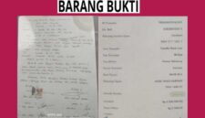 Barang bukti yang diamankan oleh penyidik Polresta Sumenep. 